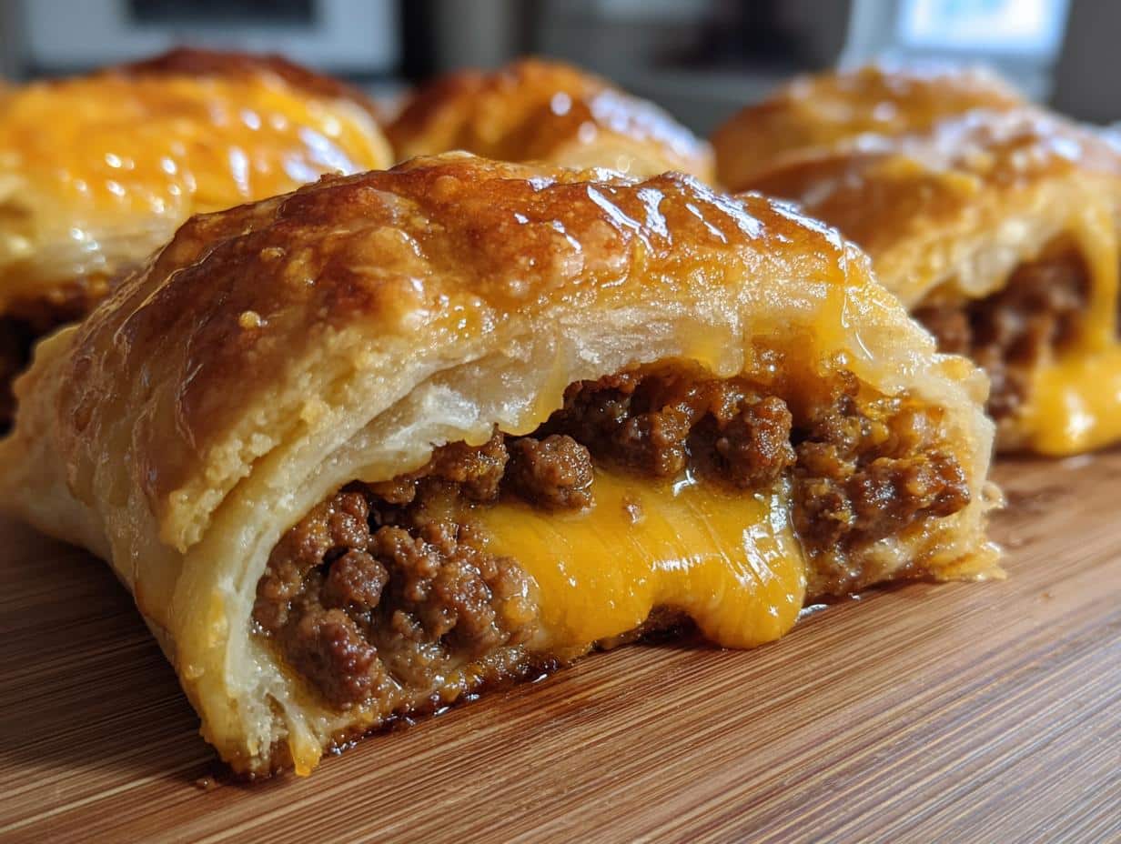 Garlic Butter Cheeseburger Rollups Packed with Flavor and Melted Cheese Bliss - detail 1
