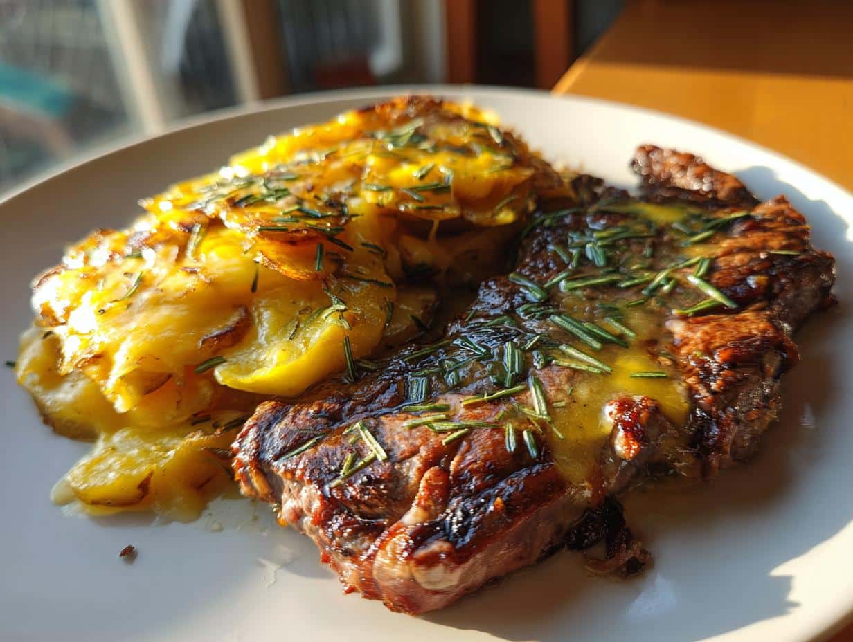 Garlic Butter Steak & Cheddar Potato Bake - detail 1