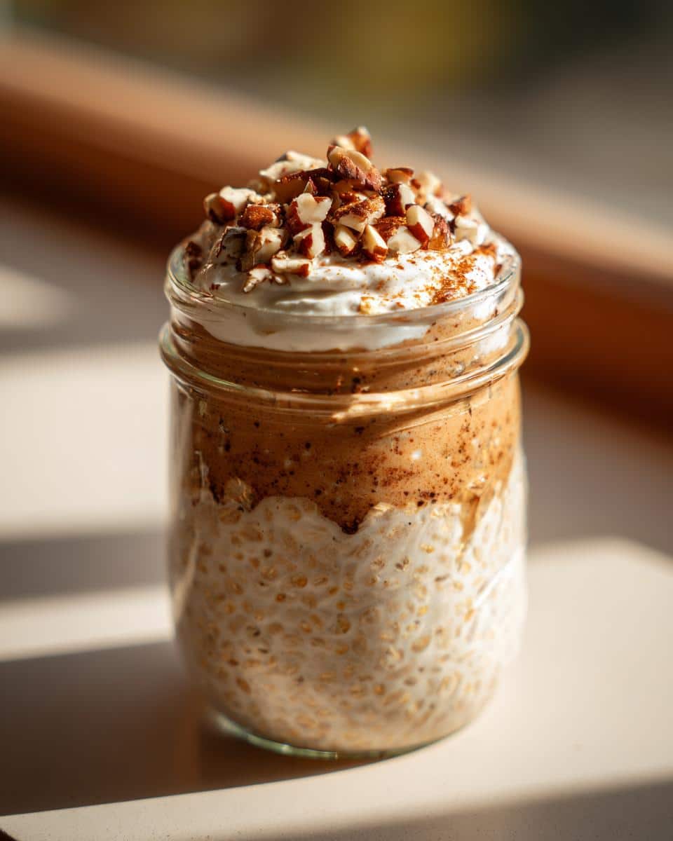 Gingerbread Protein Overnight Oats - detail 1