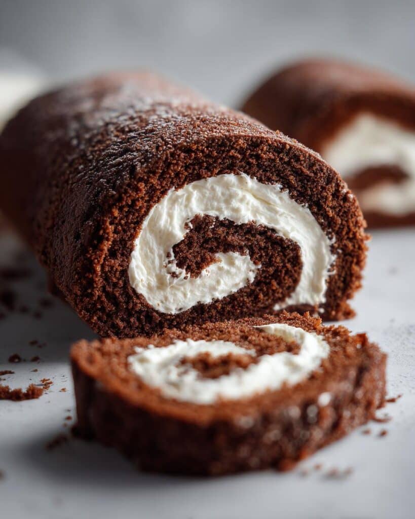 Gingerbread Roll Cake