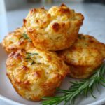 Golden Crust Garlic Rosemary Focaccia Muffins