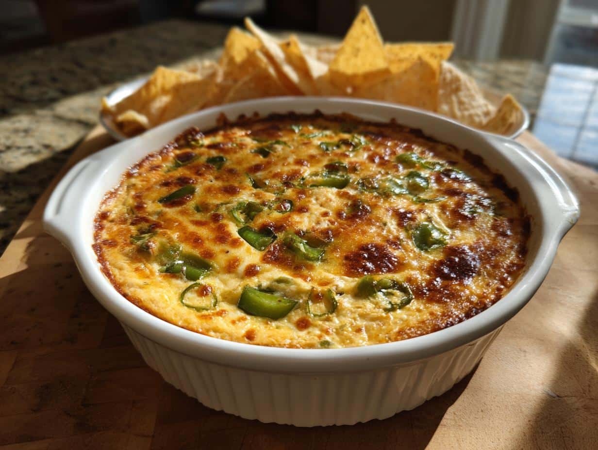 Green Chile Cheese Dip - detail 1