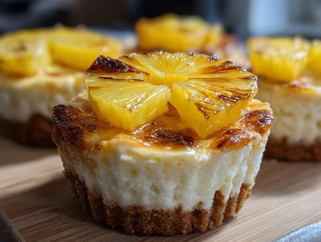 Grilled Pineapple Mini Cheesecakes - detail 1