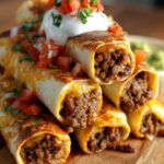 Homemade Beefy Melt Burritos