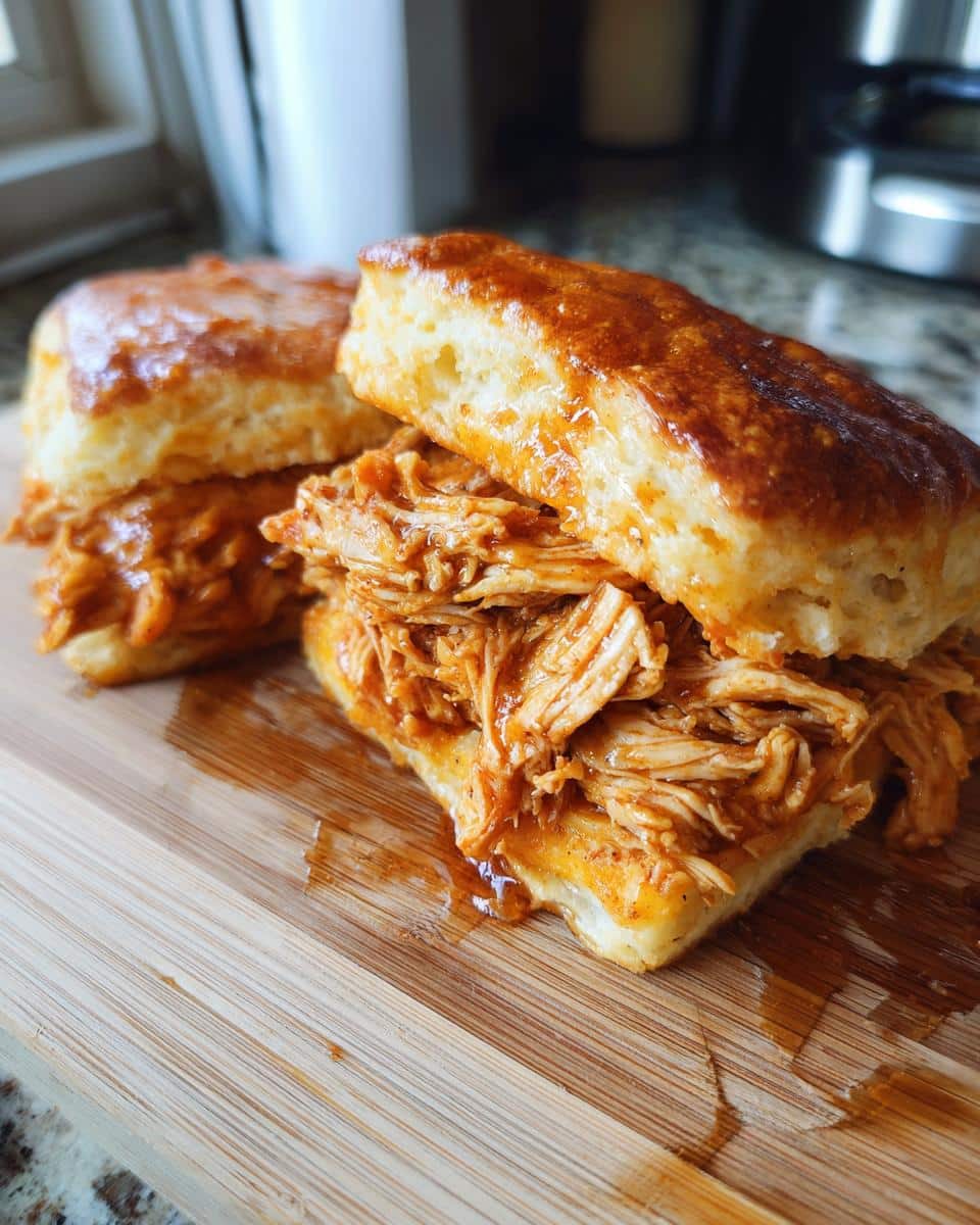 Honey Butter Chicken Biscuit Sandwiches - detail 1