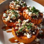 Honey Feta Sweet Potato Rounds