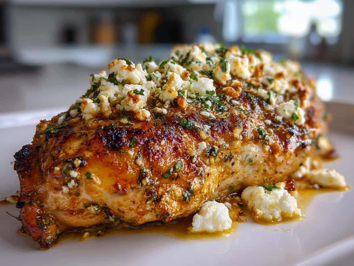 Hot Honey Infused Feta Chicken - detail 1