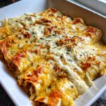 Jalapeño Popper Cheesy Chicken Enchiladas