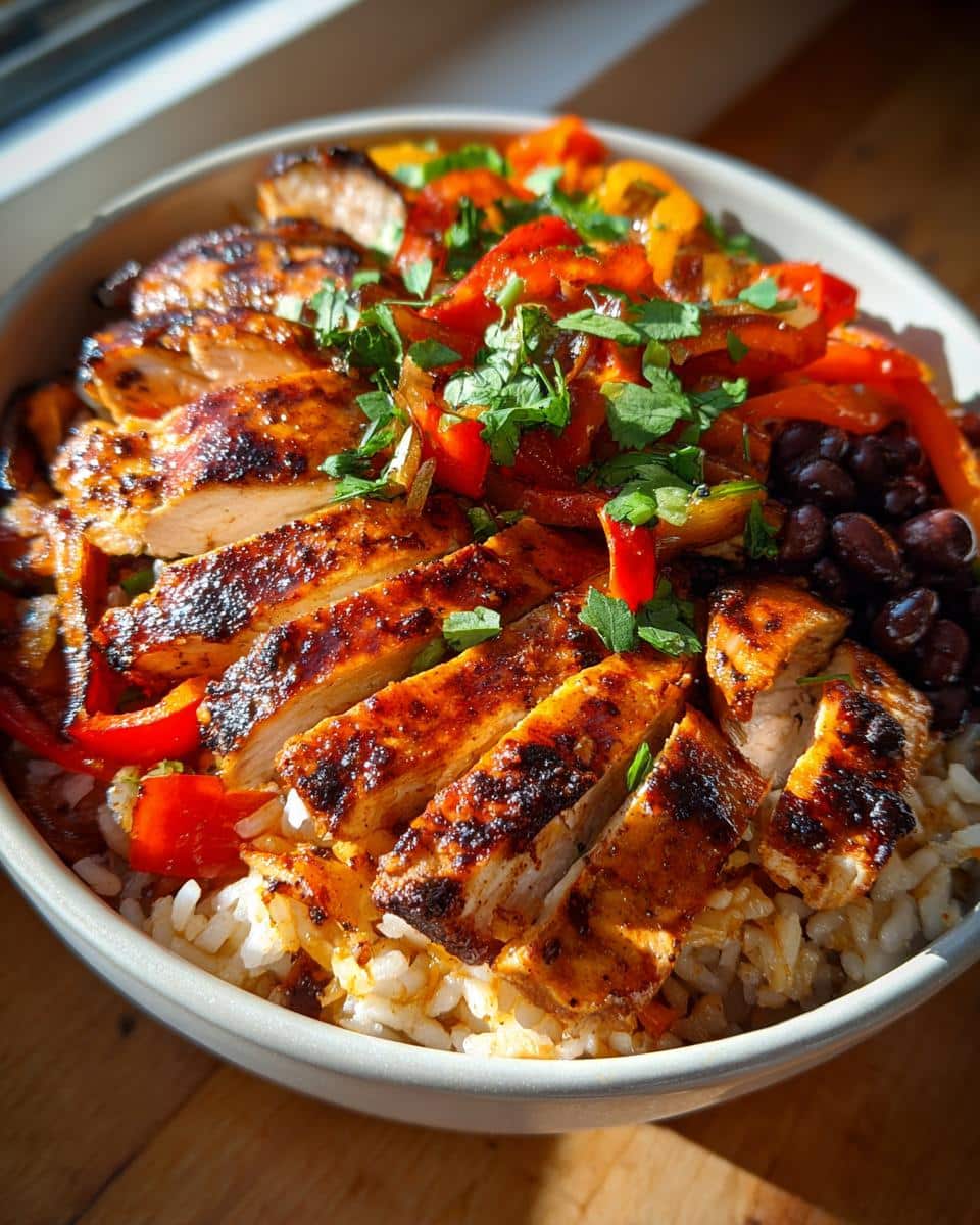 Jerk Chicken Rice Bowls - detail 1