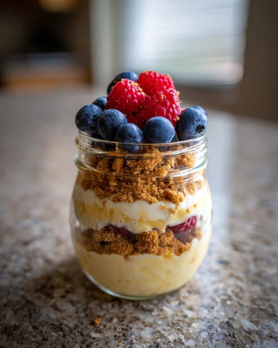 Lemon Cheesecake Overnight Oats - detail 1