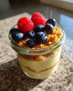 Lemon Cheesecake Overnight Oats