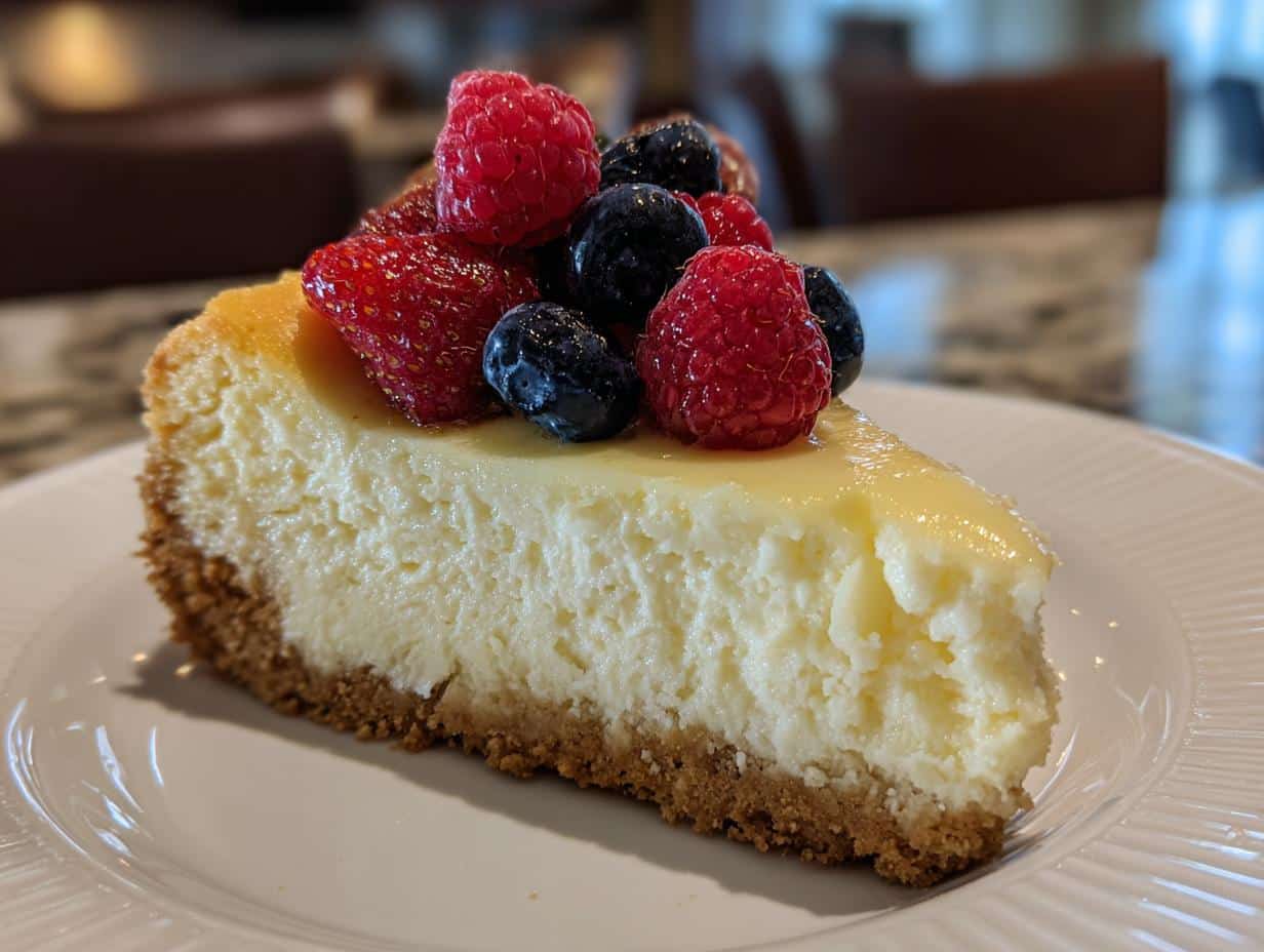Lemon Ricotta Cheesecake - detail 1