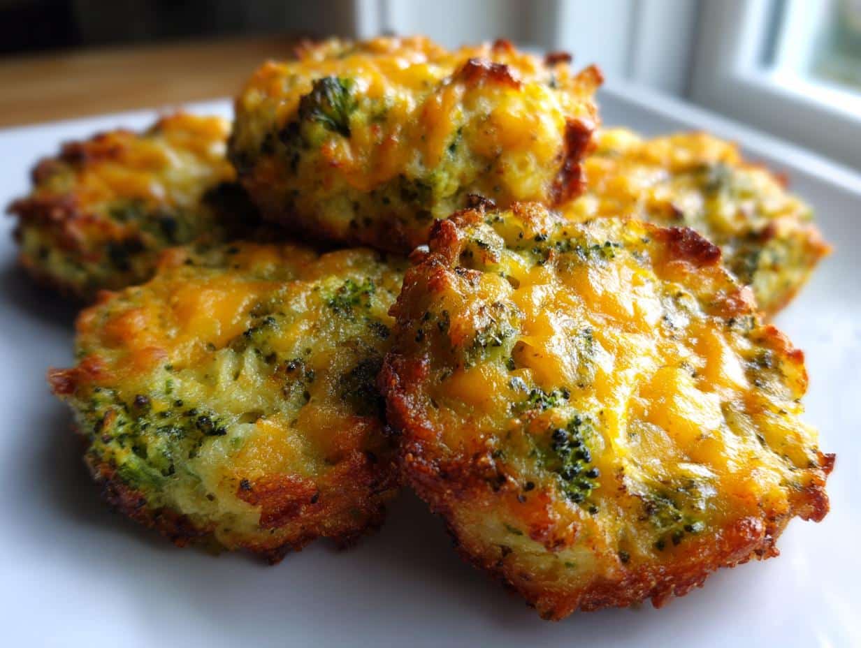 Low‑Carb Crispy Broccoli Cheese Rounds - detail 1