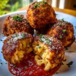 Mac ’n’ Cheese Stuffed Meatball Bombs