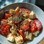 Marinated Cheese & Salami Appetizer