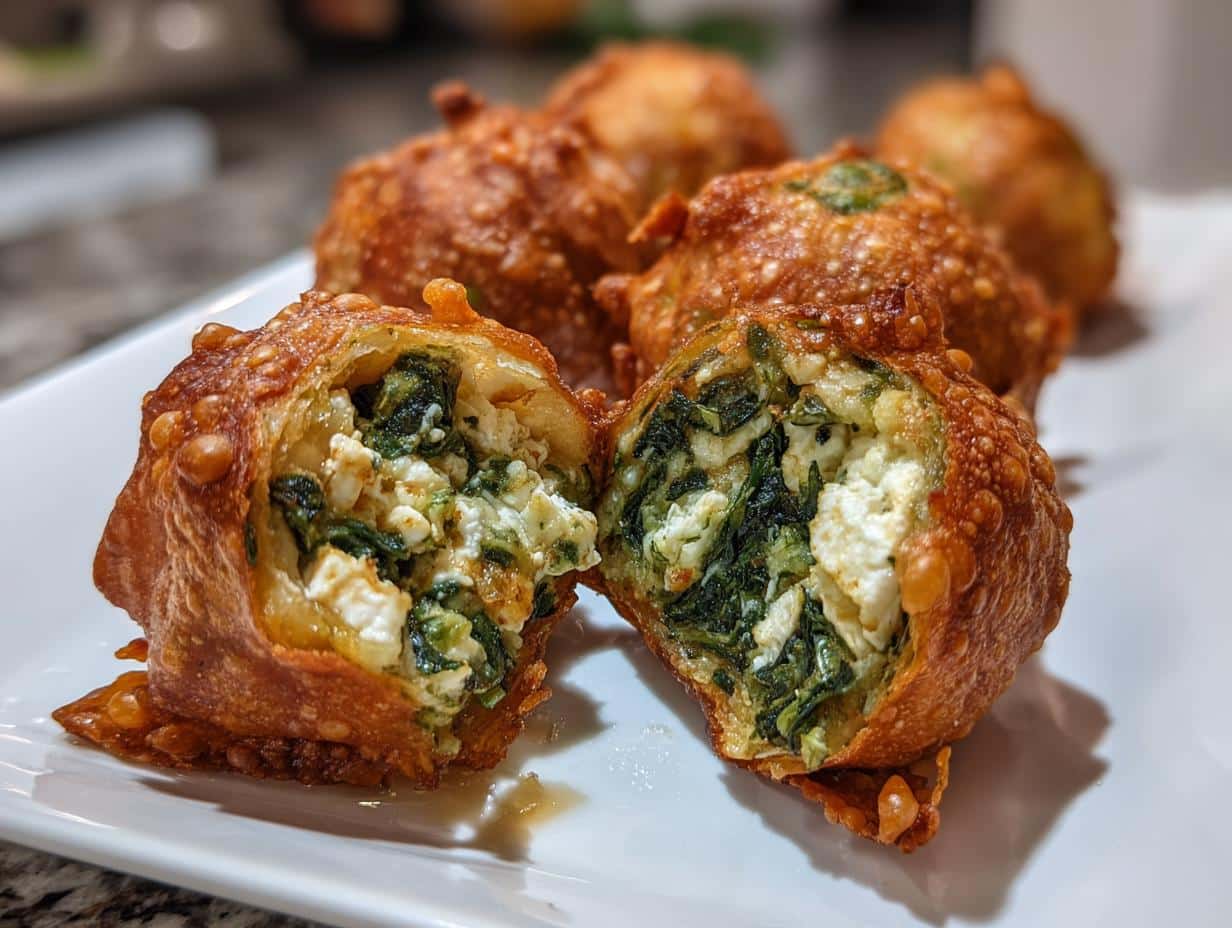 Mediterranean Spinach and Feta Crisps - detail 1