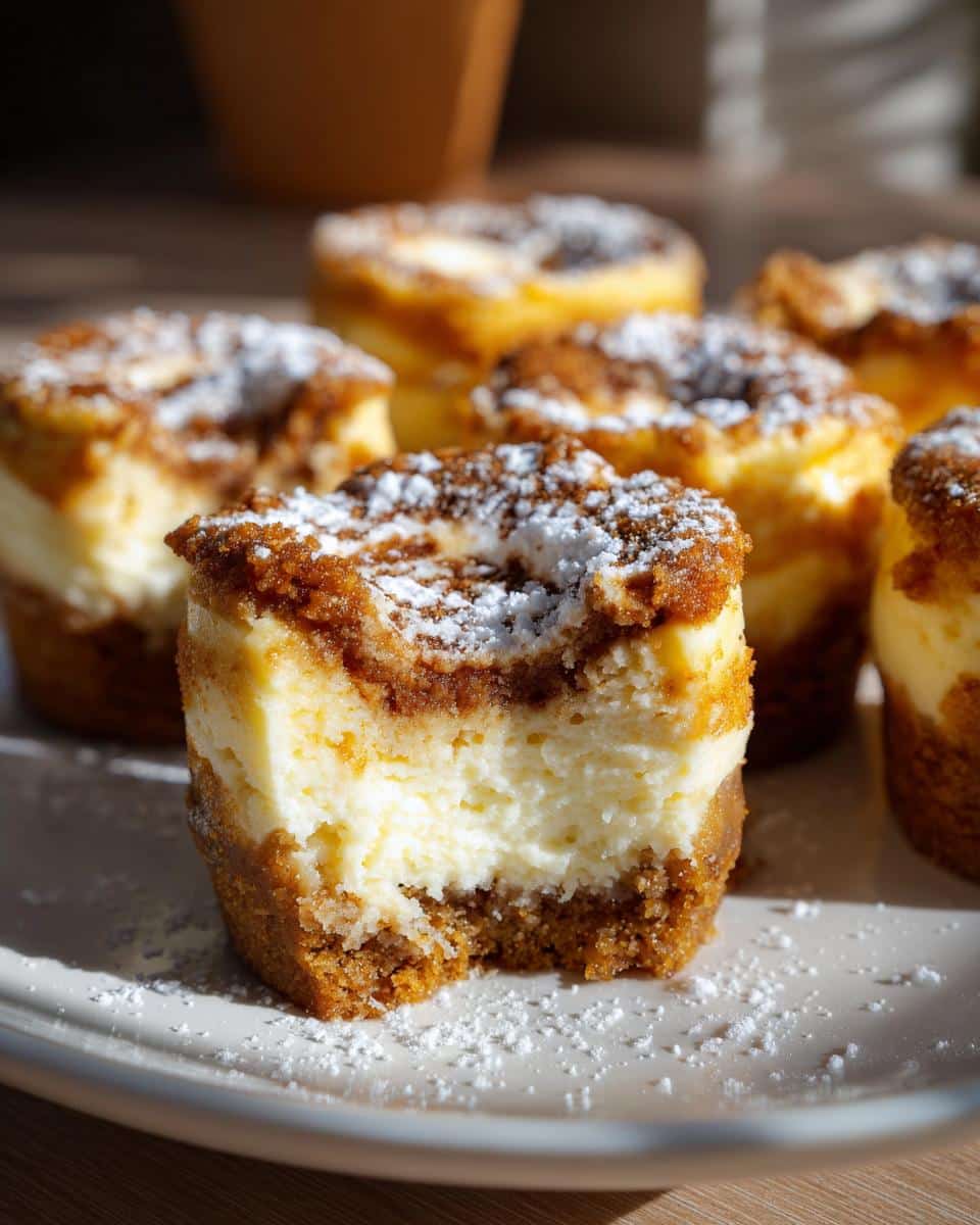 Mini Cinnamon Roll Cheesecakes - detail 1