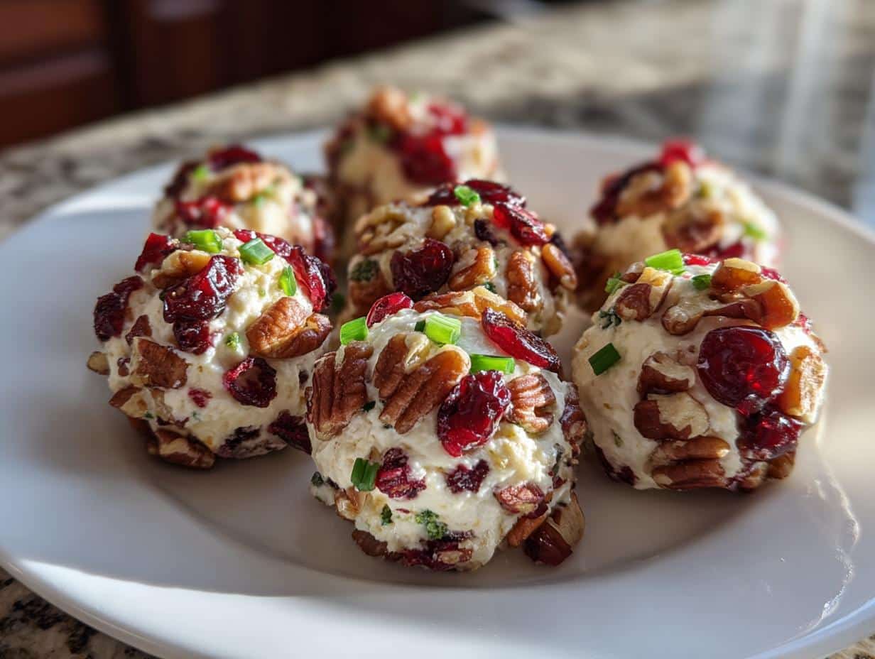 Mini Cranberry Pecan Cheese Balls - detail 1
