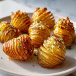 Mini Hasselback Potatoes with Garlic and Herbs