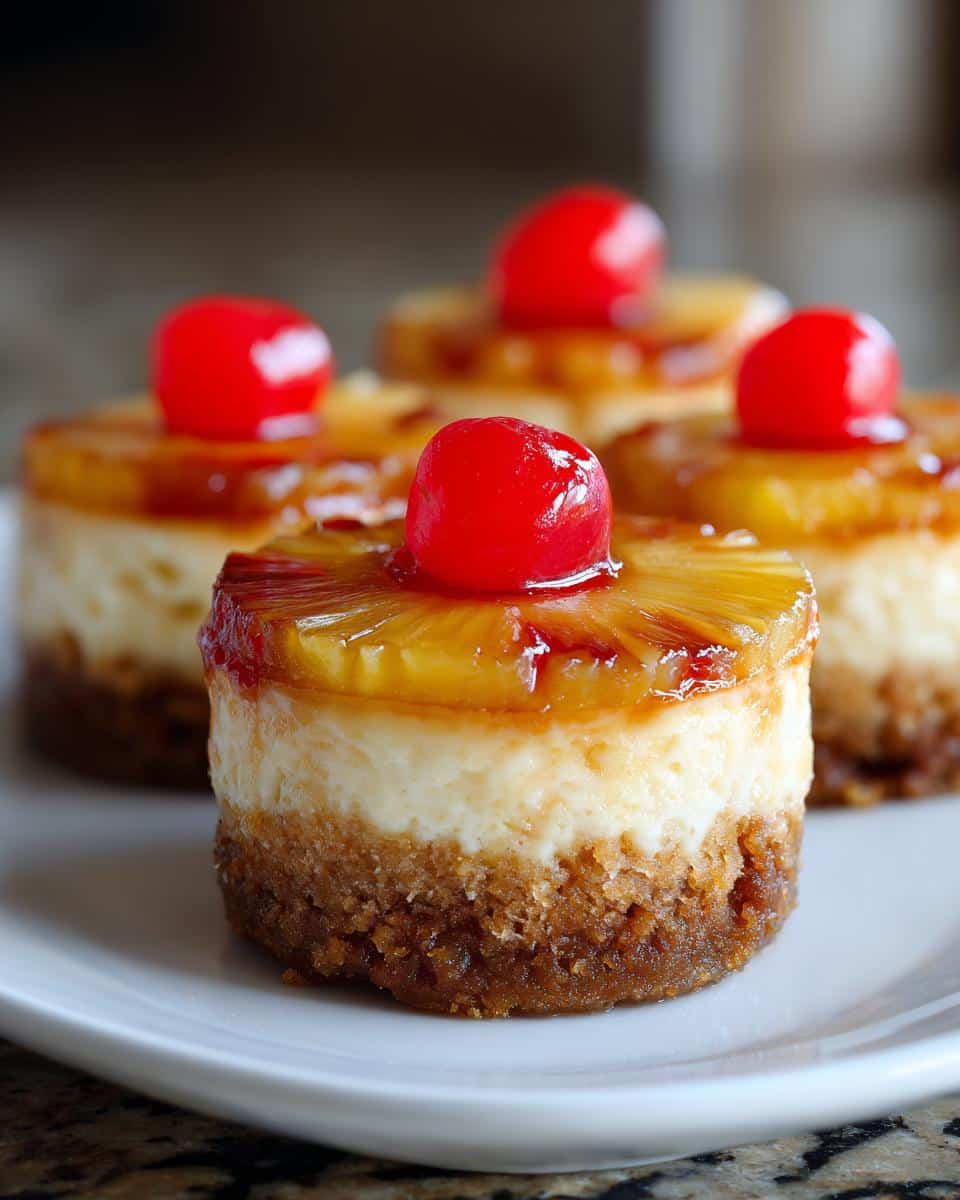 Mini Pineapple Upside-Down Cheesecakes - detail 1