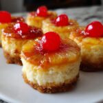 Mini Pineapple Upside-Down Cheesecakes