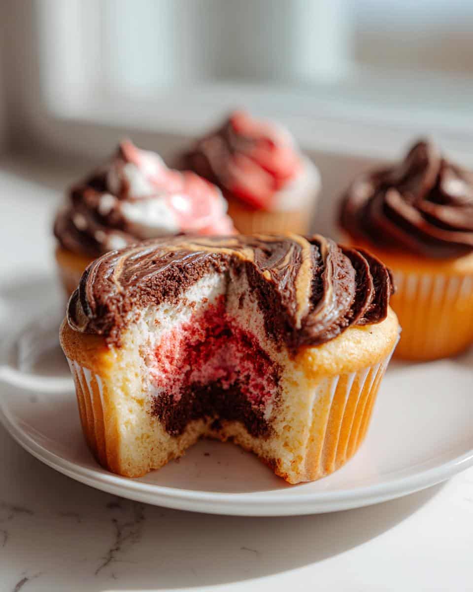 Neapolitan Cupcakes - detail 1