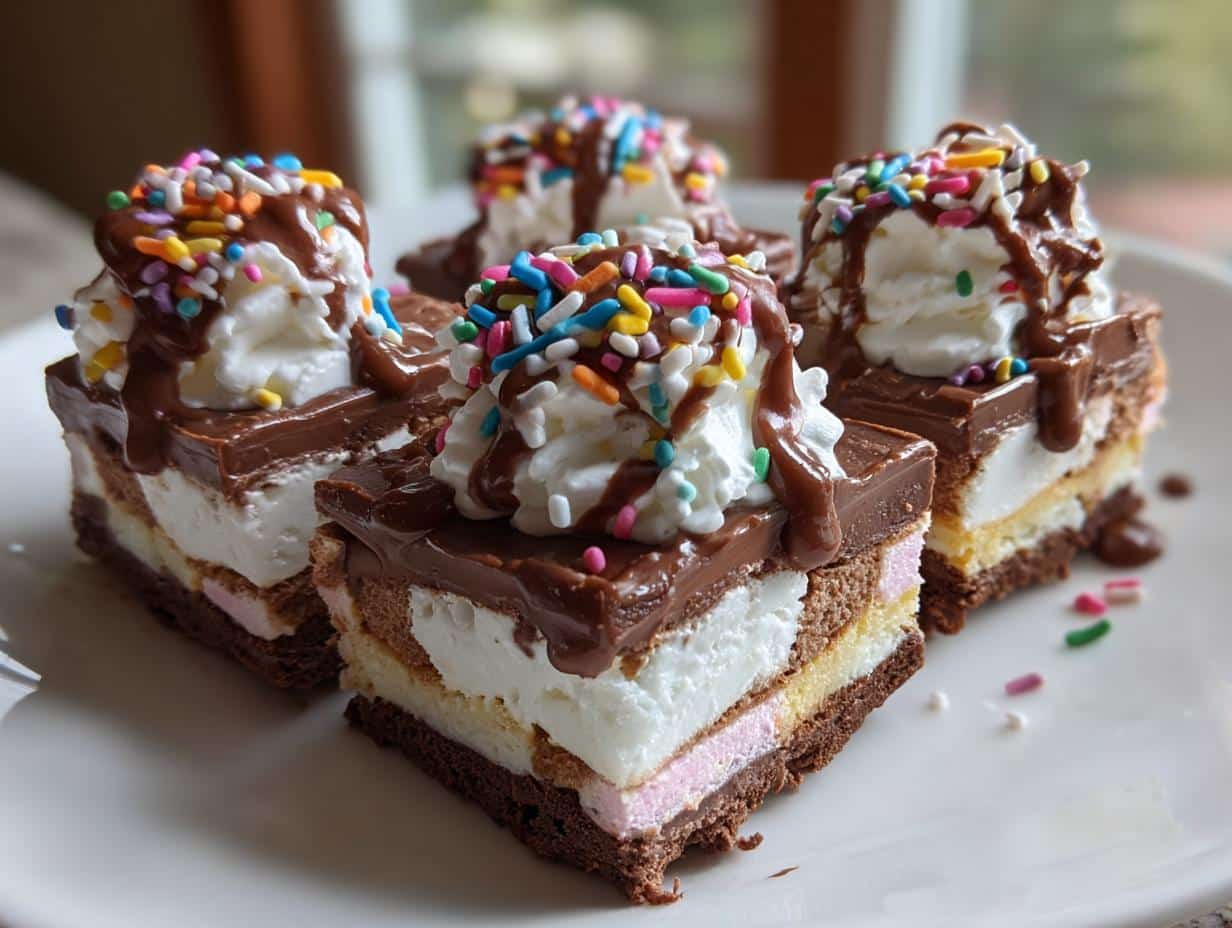 Neapolitan Ice Cream Bars - detail 1