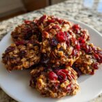 No-Bake Cranberry Pecan Praline Cookies