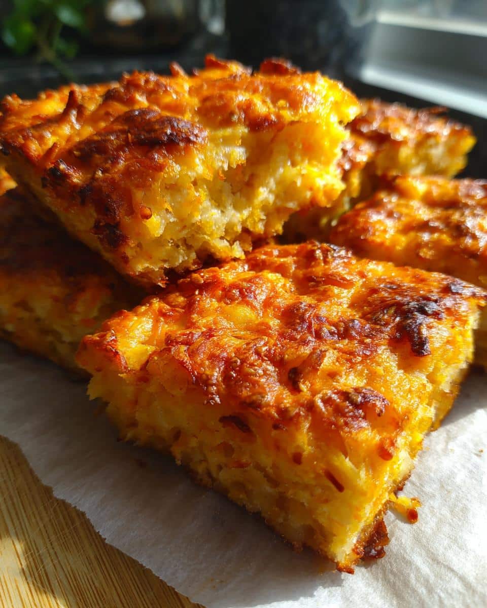 Parmesan Onion Squares - detail 1