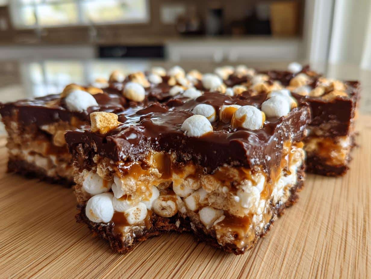 Peanut Butter Marshmallow Magic Squares - detail 1