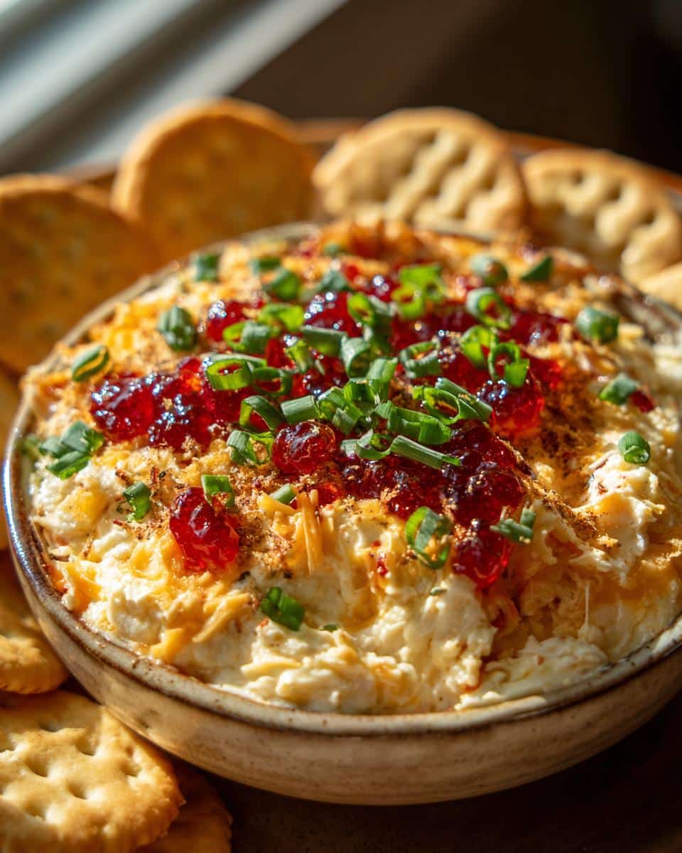 Pepper Jelly Cheese Dip - detail 1