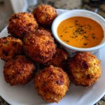 Reuben Balls with Spicy Thousand Island Dipping Sauce