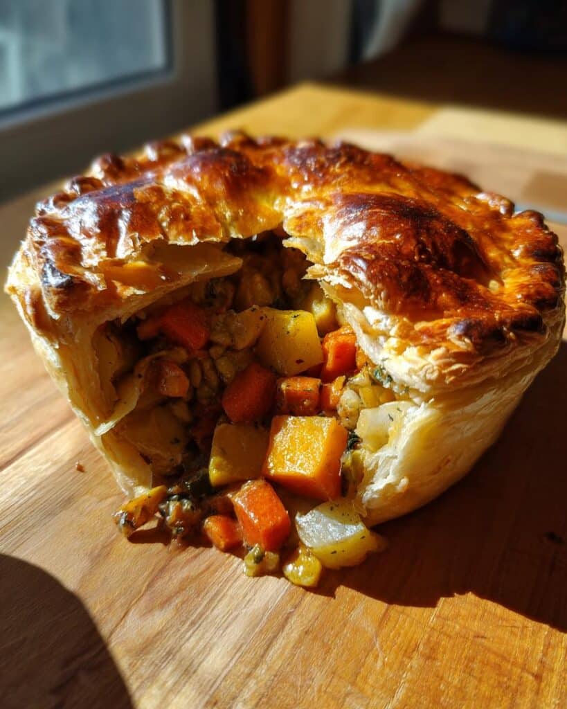 Roasted Autumn Vegetable Pot Pies