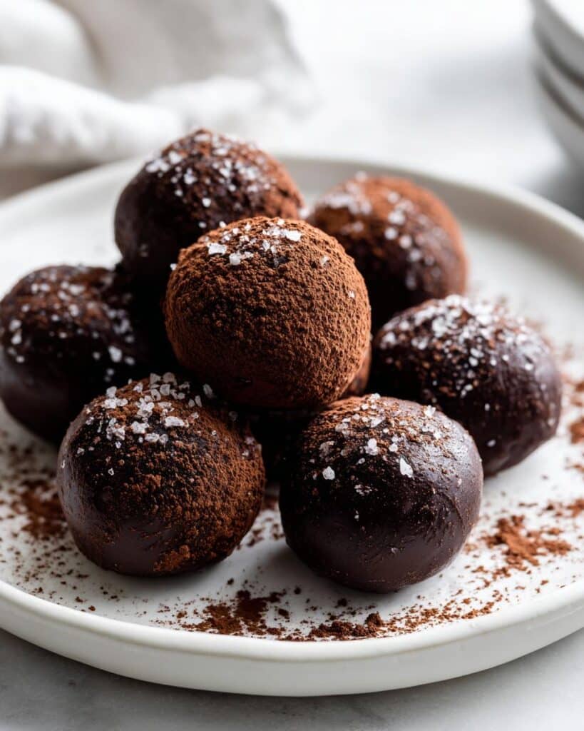 Salted Caramel Fudge Truffles