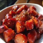 Slow Cooker Honey Mustard Kielbasa Bites