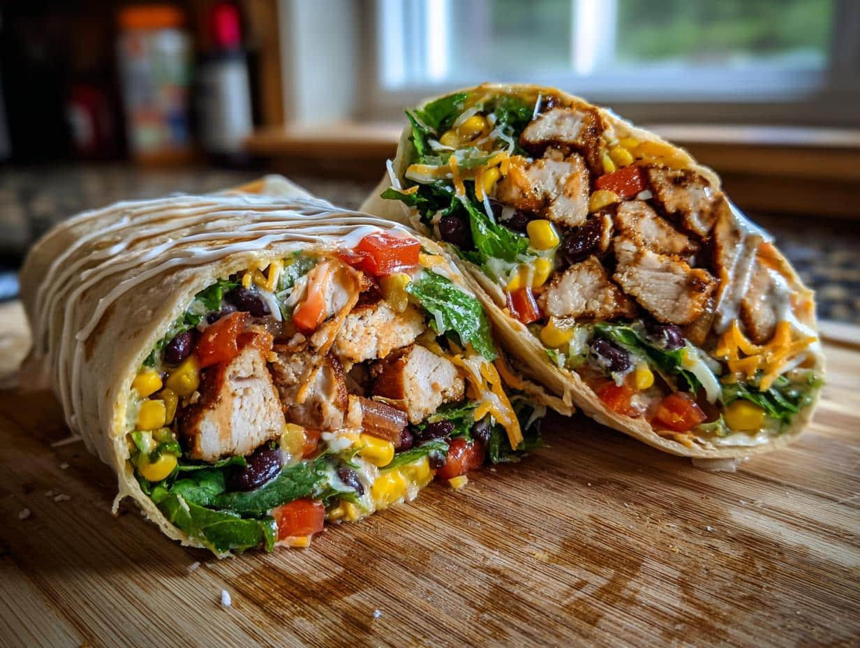 Southwest Chicken Wraps - detail 1
