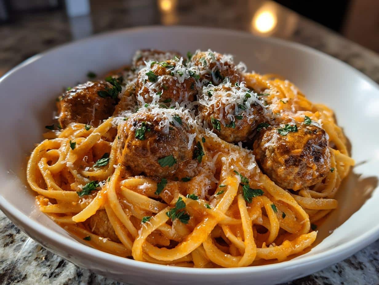 Spaghetti O's with Meatballs - detail 1