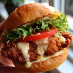 Spicy Chicken Sandwich with Creamy Homemade Sauce