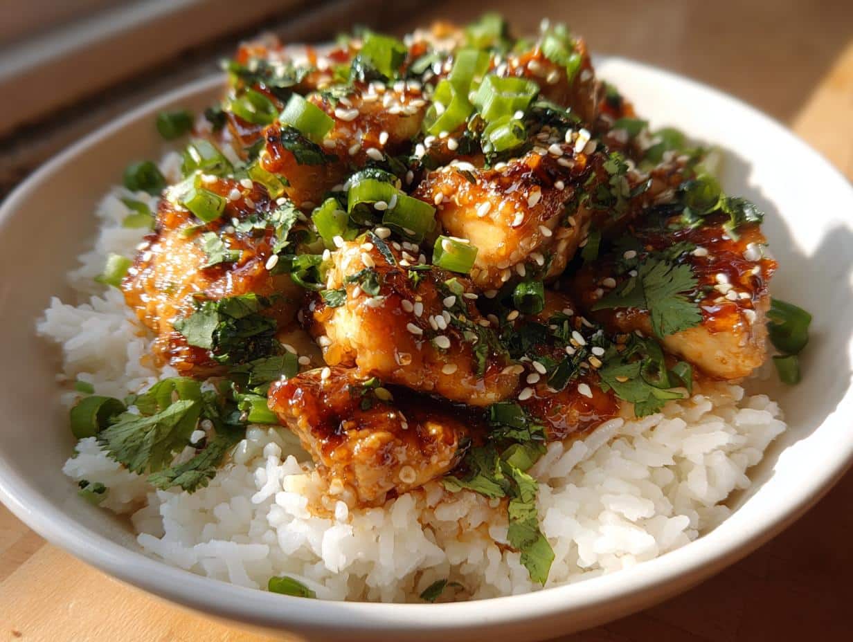 Sticky Chicken Rice Bowls Recipe - detail 1