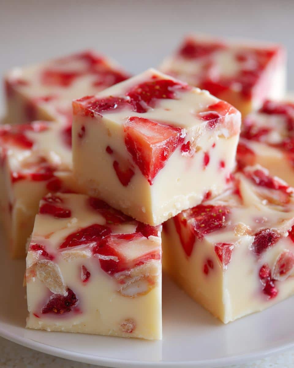 Strawberry Shortcake Fudge - detail 1
