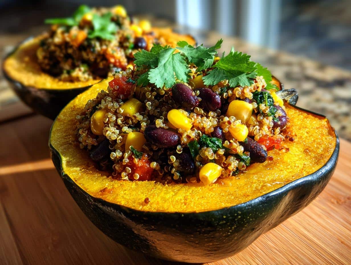 Stuffed Baked Acorn Squash - detail 1
