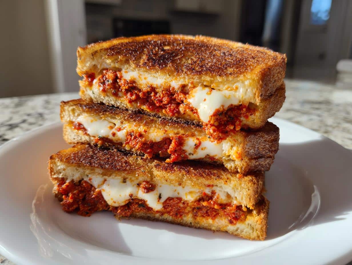 Sun-Dried Tomato Pesto Grilled Cheese - detail 1