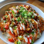 Sweet Chili Chicken Bowl with Coconut Lime Drizzle