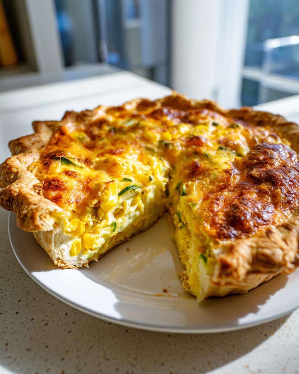 Sweet Corn and Zucchini Pie Recipe - detail 1