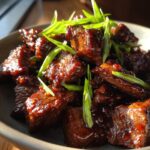 Sweet and Sticky Steak Bites