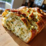 Swirled Garlic Herb and Cheese Bread