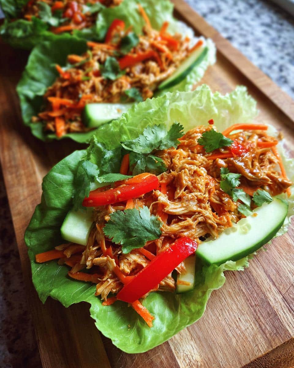 Thai Peanut Chicken Wraps - detail 1