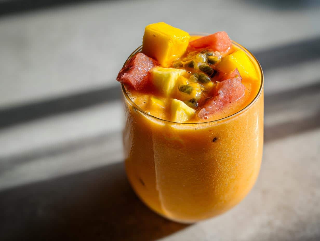 Tropical Papaya‑Pineapple Smoothie - detail 1