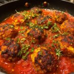 Turkey & Pumpkin Meatballs with Spiced Tomato Sauce