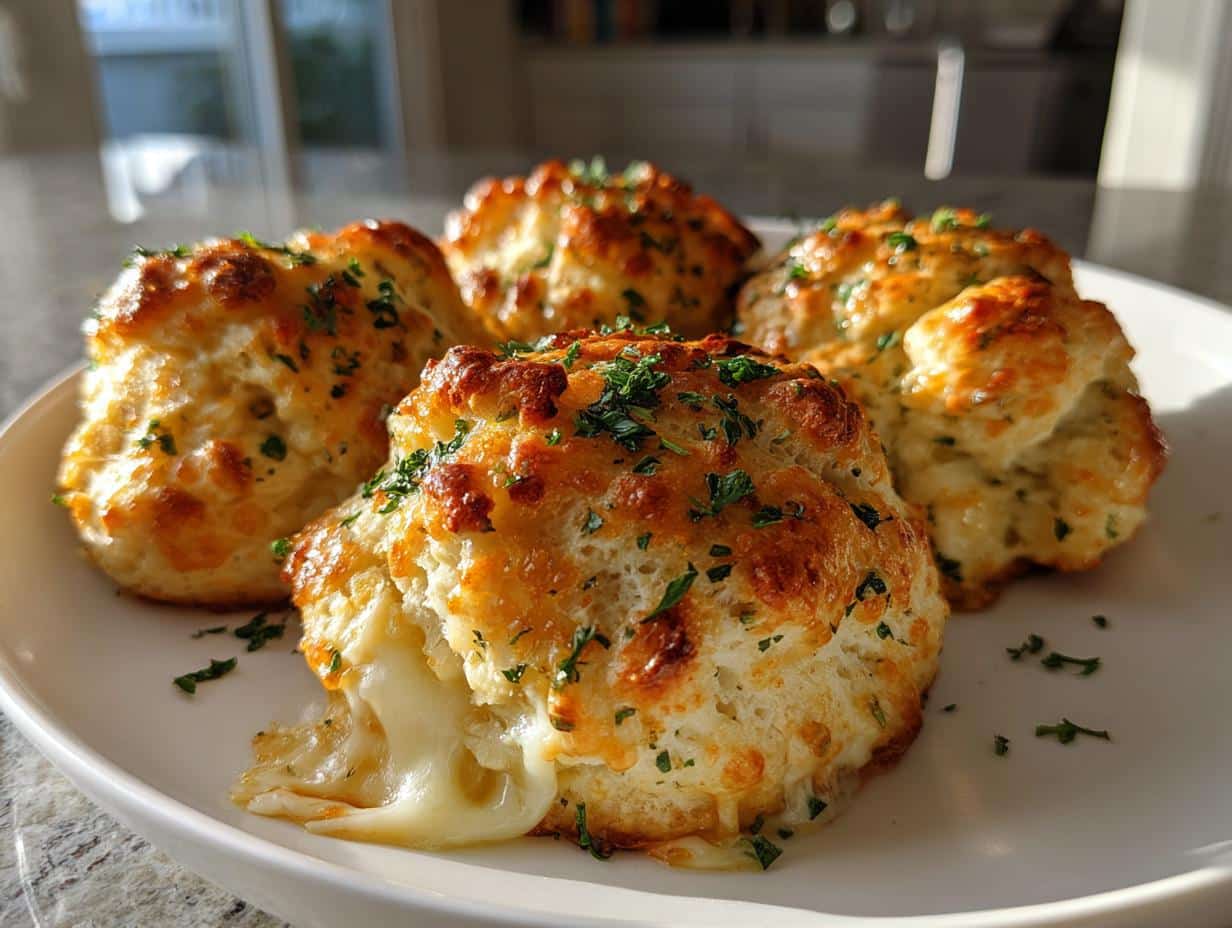 biscuit garlic butter cheese bombs - detail 1